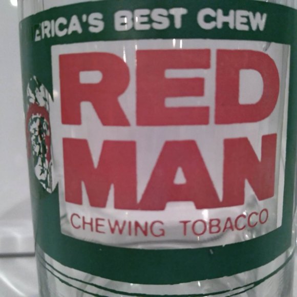 Vintage Redman Tobacco Chew Glass Beer Stein/Mug/Glass- RARE - Picture 3 of 4